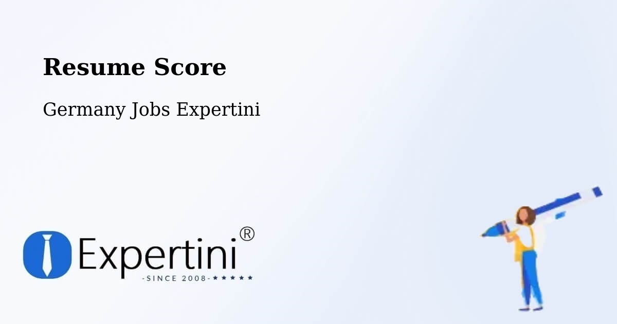 Resume Score & Job Description Match Tool – Nützen - Germany Jobs Expertini